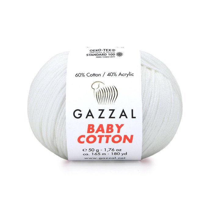 Gazzal Baby Cotton 3410 Ekru El Örgü İpi