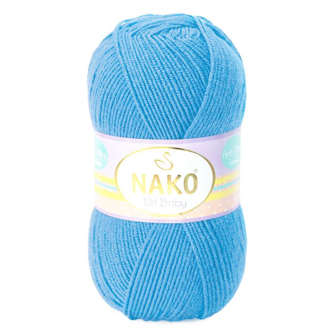 Nako Elit Baby 10119 Alaska Mavisi El Örgü İpi