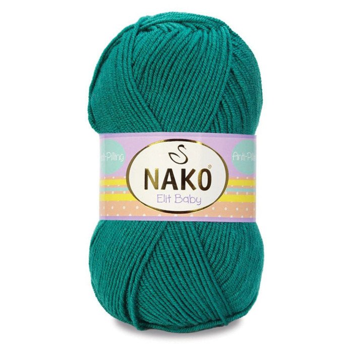 Nako Elit Baby 10327 Petrol Yeşili El Örgü İpi