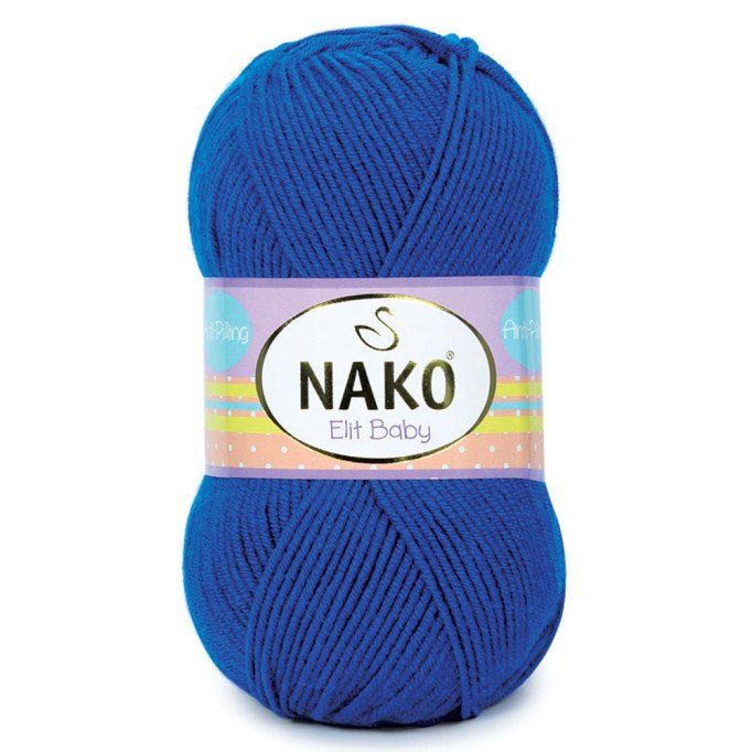 Nako Elit Baby 10346 Royal Mavi El Örgü İpi