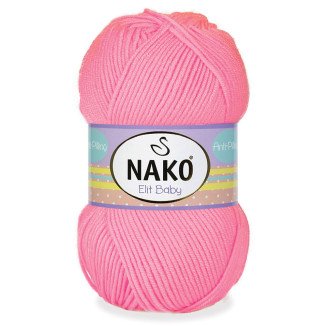 Nako Elit Baby 12382 Neon Pembe El Örgü İpi