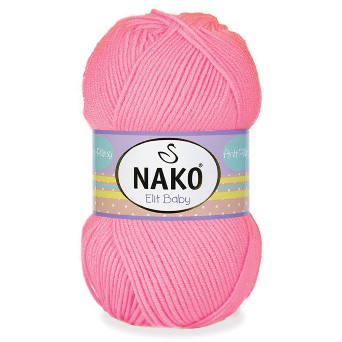 Nako Elit Baby 12382 Neon Pembe El Örgü İpi