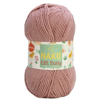 Nako Elit Baby 14394 Koyu Pudra El Örgü İpi