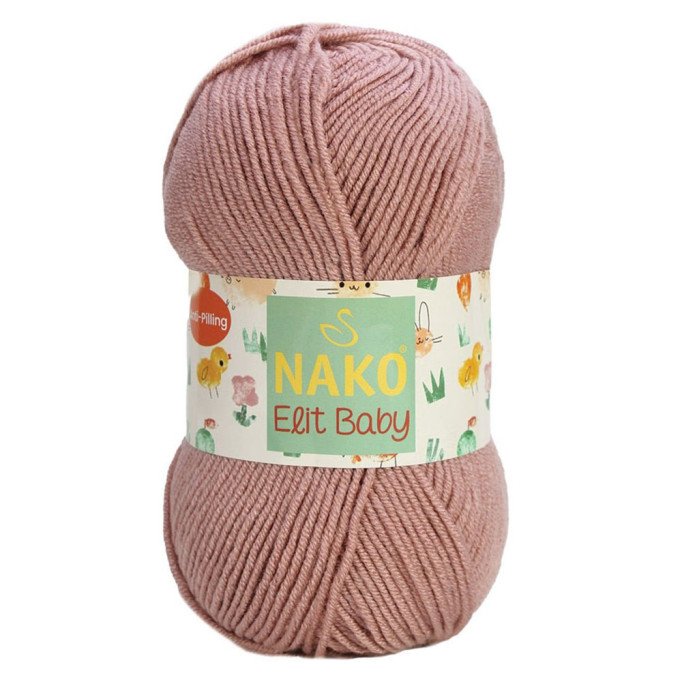 Nako Elit Baby 14394 Koyu Pudra El Örgü İpi