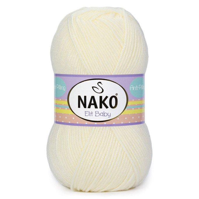 Nako Elit Baby 300 Krem El Örgü İpi