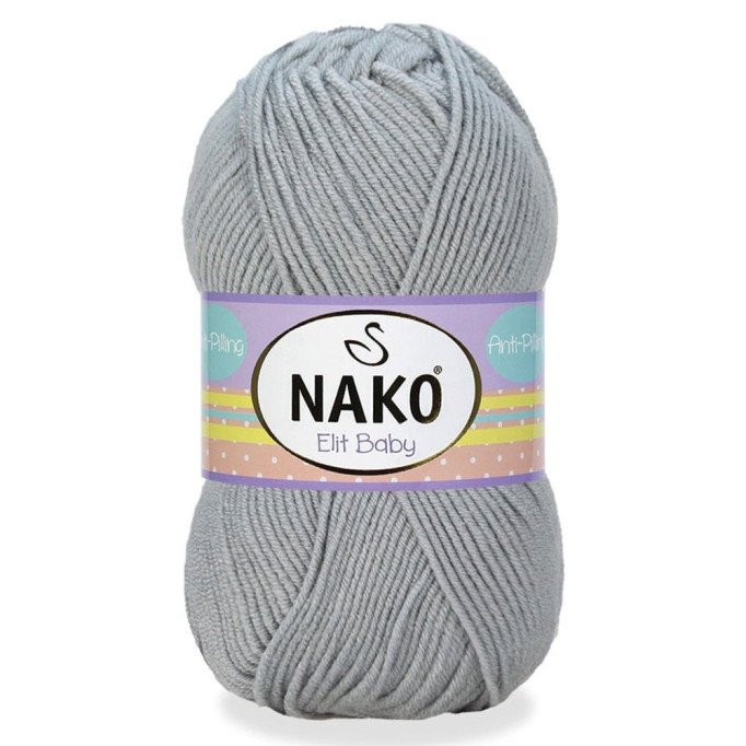 Nako Elit Baby 5378 Gri El Örgü İpi
