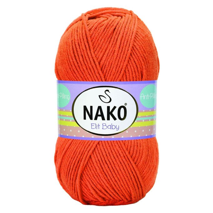 Nako Elit Baby 6346 Turuncu El Örgü İpi