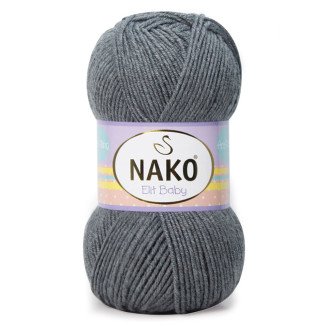 Nako Elit Baby 790 Koyu Gri Melanj El Örgü İpi