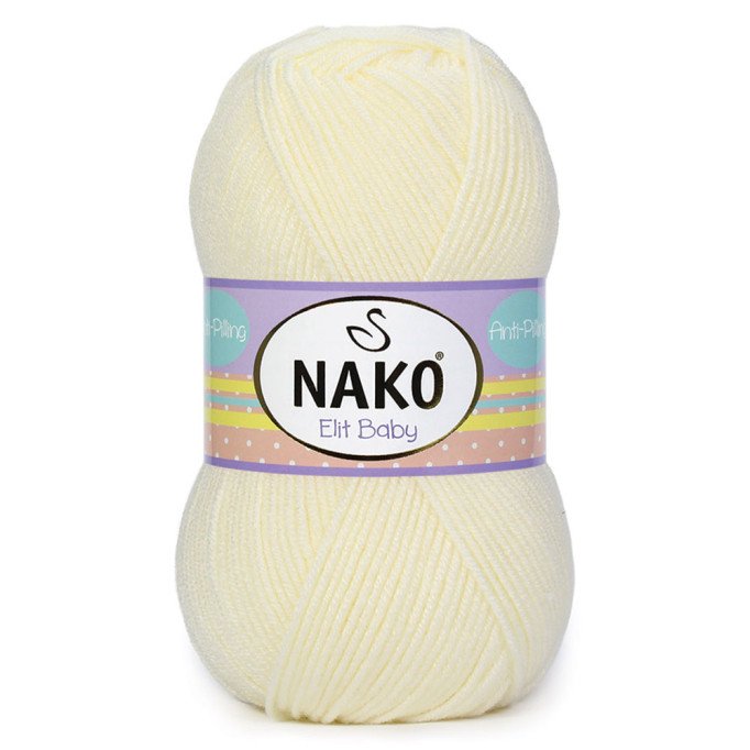 Nako Elit Baby 99064 Ekru El Örgü İpi